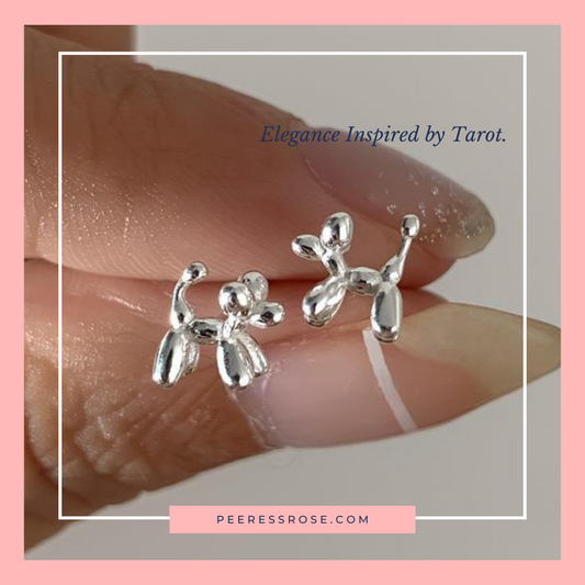 SE010-Balloon Dog Earrings