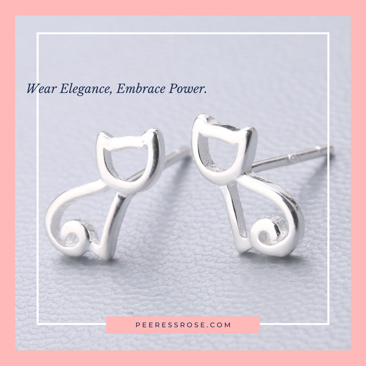 SE005-Hollow Cat Earrings