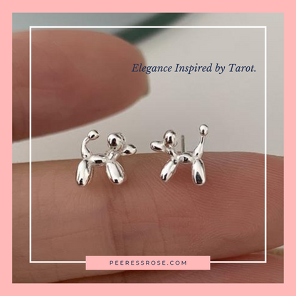 SE010-Balloon Dog Earrings