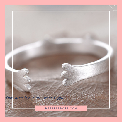 SR003-Cute cat tail ring