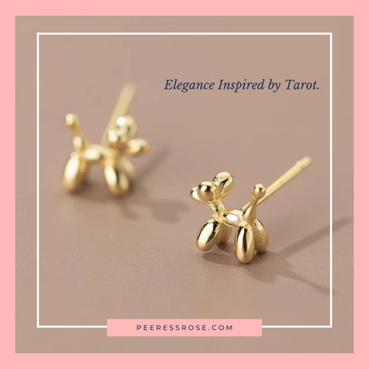 SE010-Balloon Dog Earrings