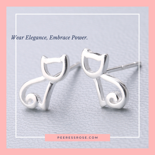 SE005-Hollow Cat Earrings