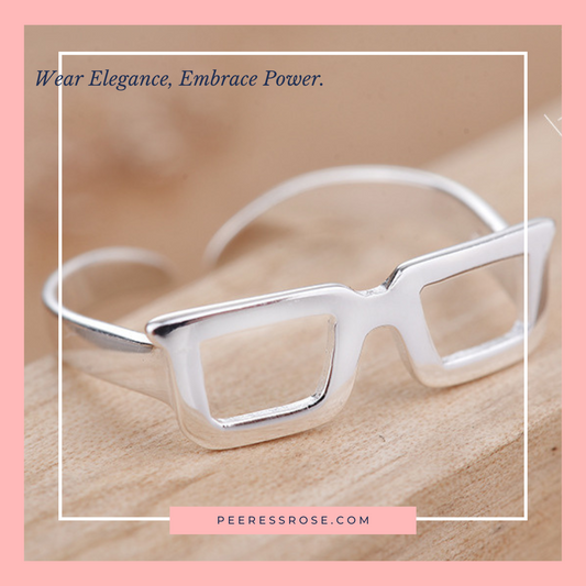 SR002-square frame glasses ring