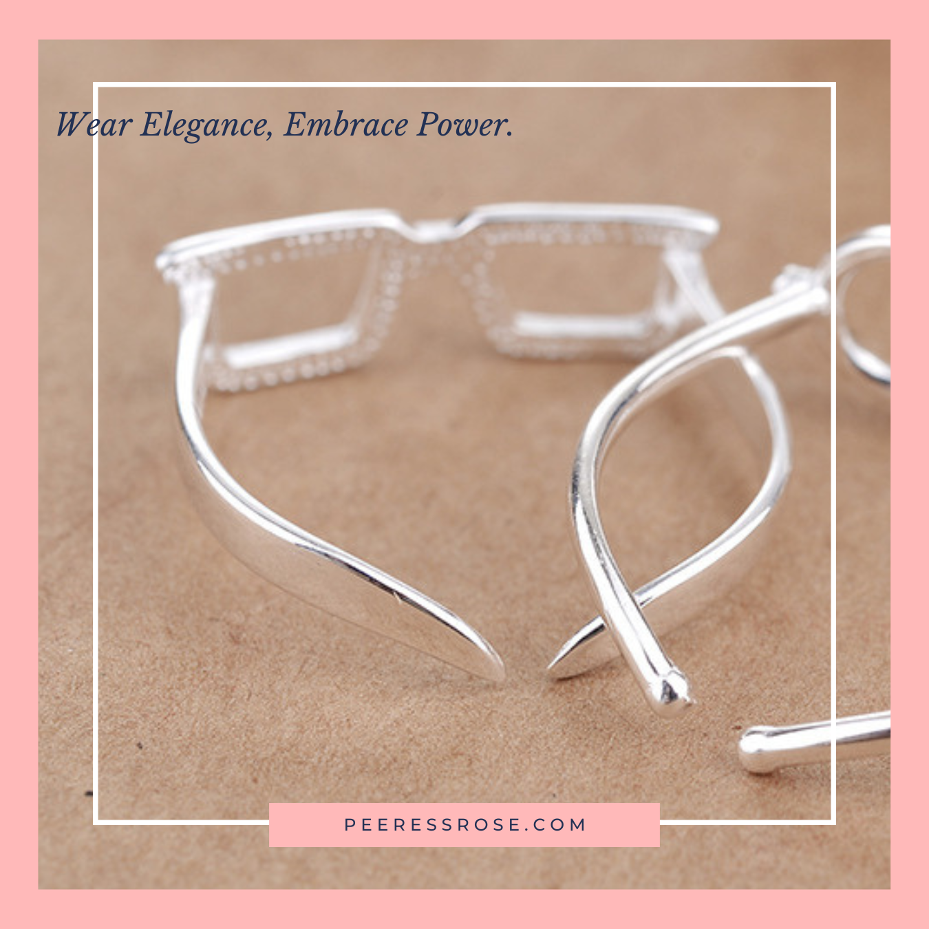 SR002-square frame glasses ring