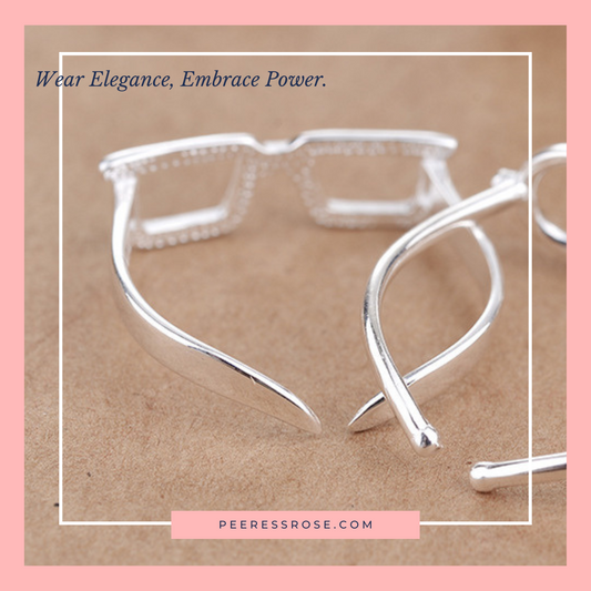 SR002-square frame glasses ring